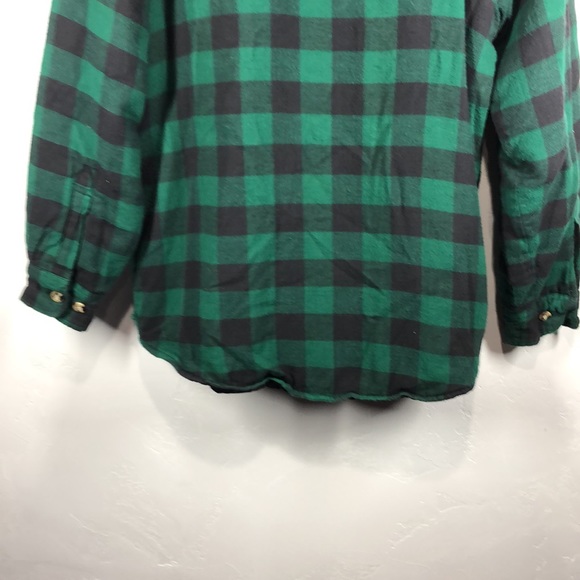 Ozark Trail green plaid quilted jacket size medium - Picture 8 of 11